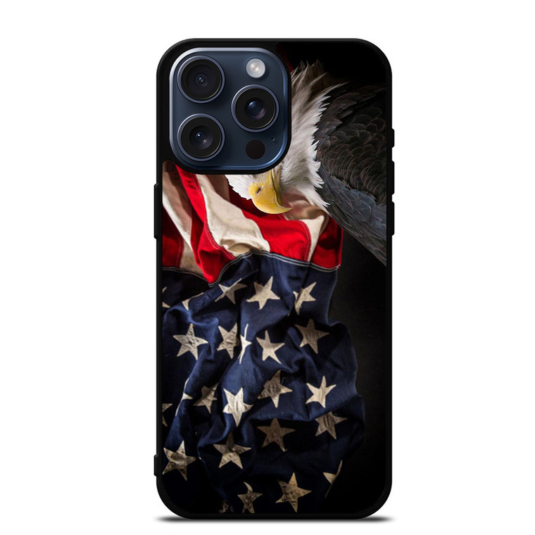 USA PATRIOTIC EAGLE FLAG 2 iPhone 15 Pro Max Case
