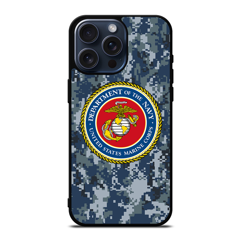 USMC US MARINE CORPS CAMO iPhone 15 Pro Max Case