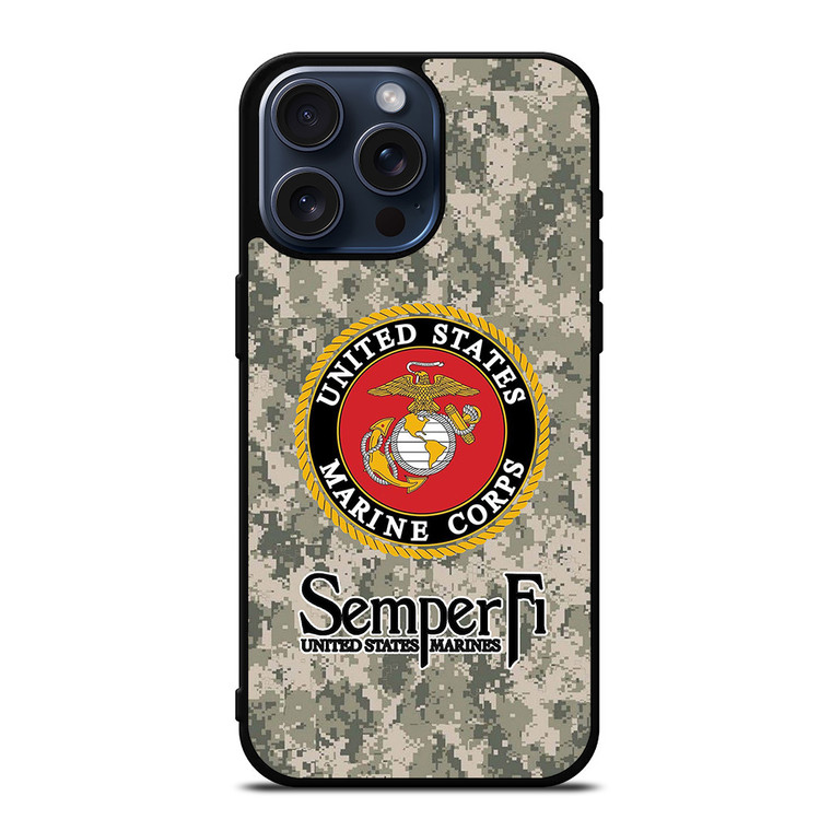 USMC US MARINE CORPS SEMPER iPhone 15 Pro Max Case