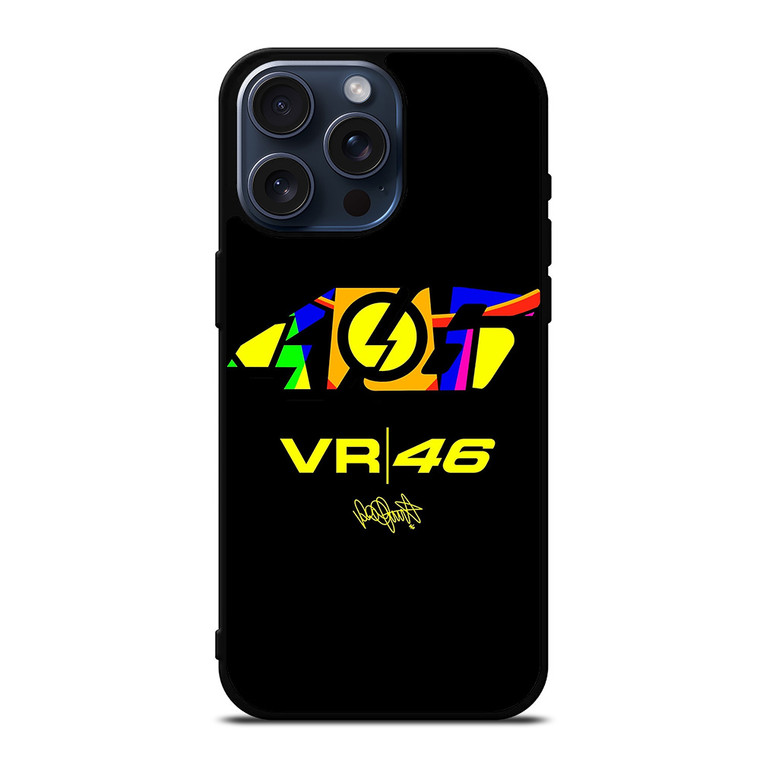 VALENTINO ROSSI 46 LOGO THE DOCTOR iPhone 15 Pro Max Case