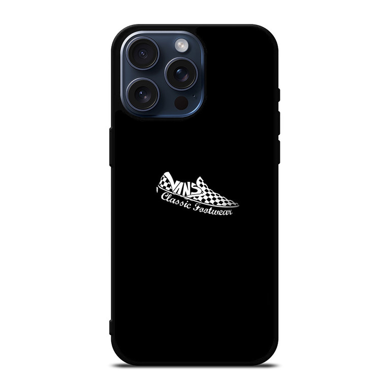 VANS CLASSIC FOOTWEAR LOGO FAN ART iPhone 15 Pro Max Case