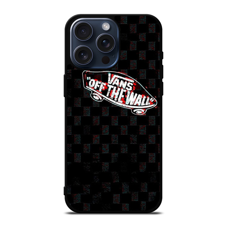 VANS OFF THE WALL GLITCH LOGO iPhone 15 Pro Max Case