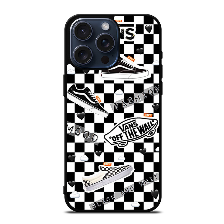 VANS OFF THE WALL SHOES COLLAGE iPhone 15 Pro Max Case