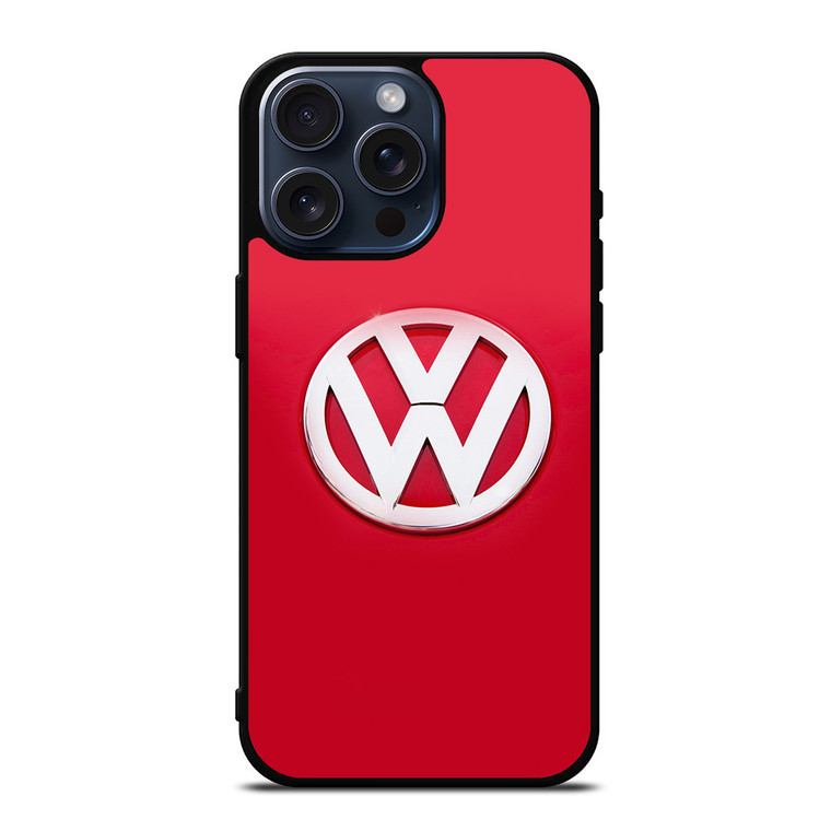 VW VOLKSWAGEN LOGO RED iPhone 15 Pro Max Case