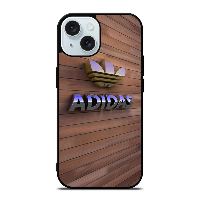 ADIDAS LOGO EMBLEM SHINY iPhone 15  Case Cover