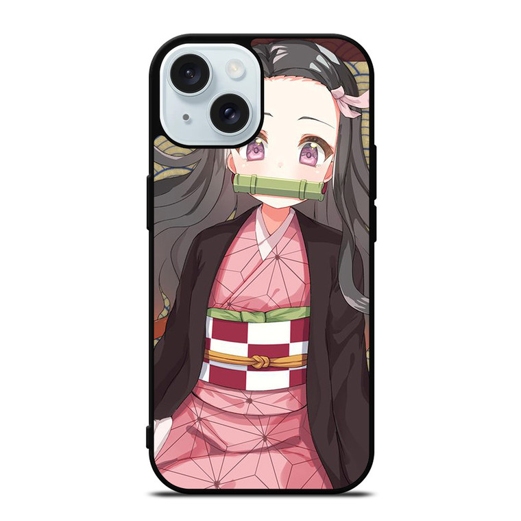 ANIME DEMON SLAYER KIMETSU NO YAIBA CUTE GIRL iPhone 15  Case Cover