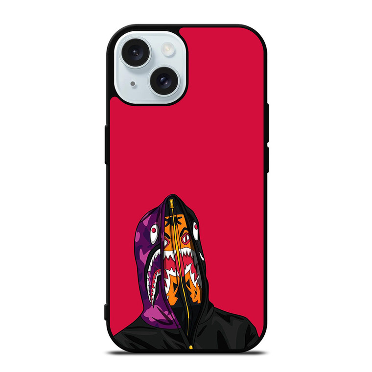 BAPE SHARK ICON iPhone 15  Case Cover