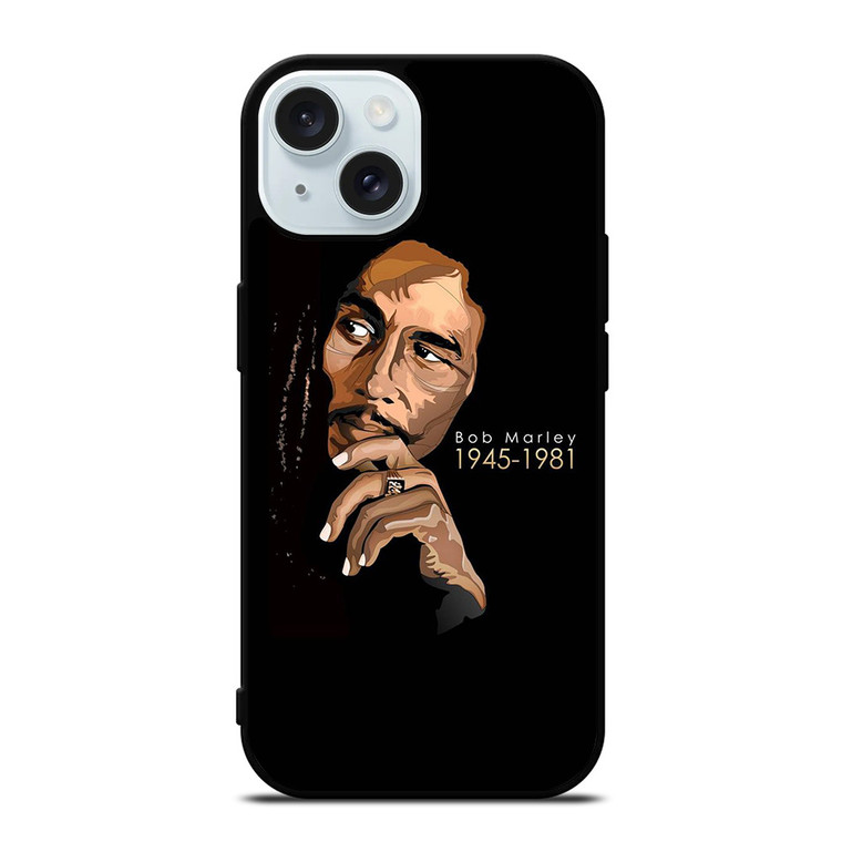 BOB MARLEY REGGAE LEGEND iPhone 15  Case Cover