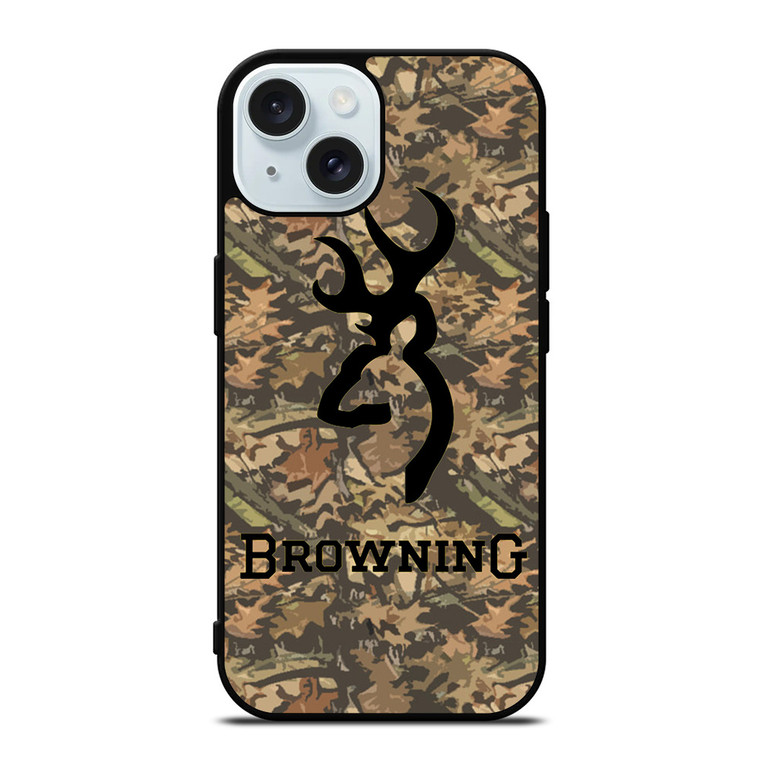 CAMO BROWNING LOGO iPhone 15  Case Cover