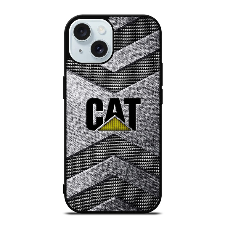 CATERPILLAR TRACTOR CAT METAL LOGO iPhone 15  Case Cover