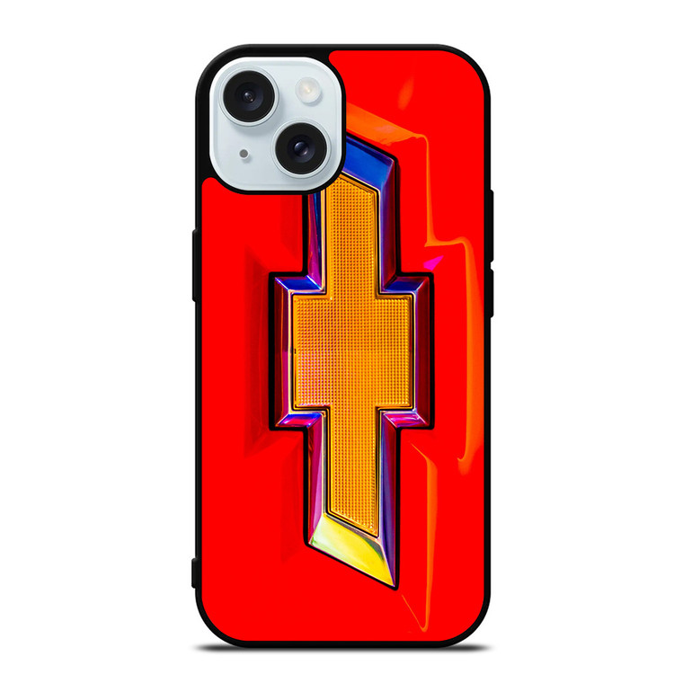 CHEVROLET GLOWING RED LOGO iPhone 15  Case Cover
