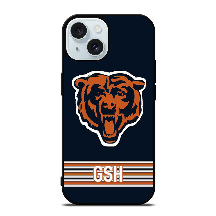 CHICAGO BEARS LOGO EMBLEM iPhone 15  Case Cover