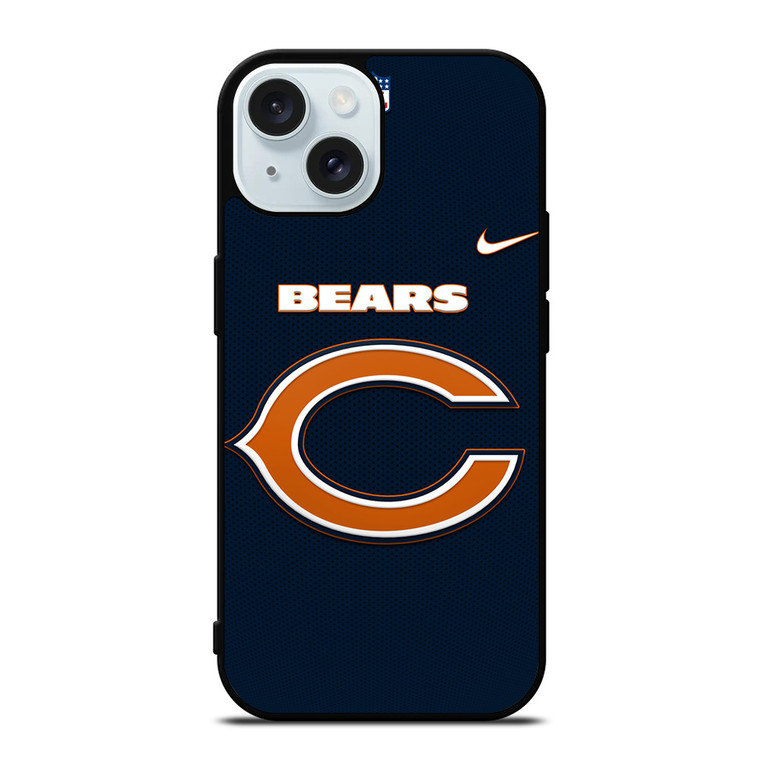 CHICAGO BEARS NFL 3 iPhone 15  Case Cover CHICAGO BEARS NFL 3 iPhone 15  Case Cover