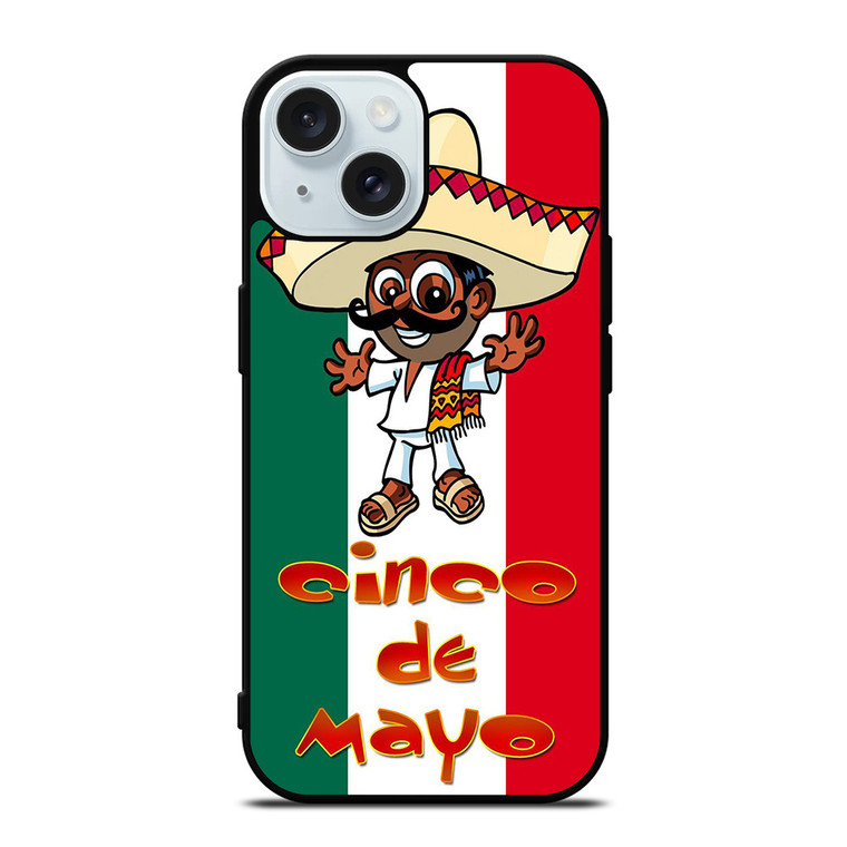 CINCO DE MAYO CARTOON iPhone 15  Case Cover CINCO DE MAYO CARTOON iPhone 15  Case Cover