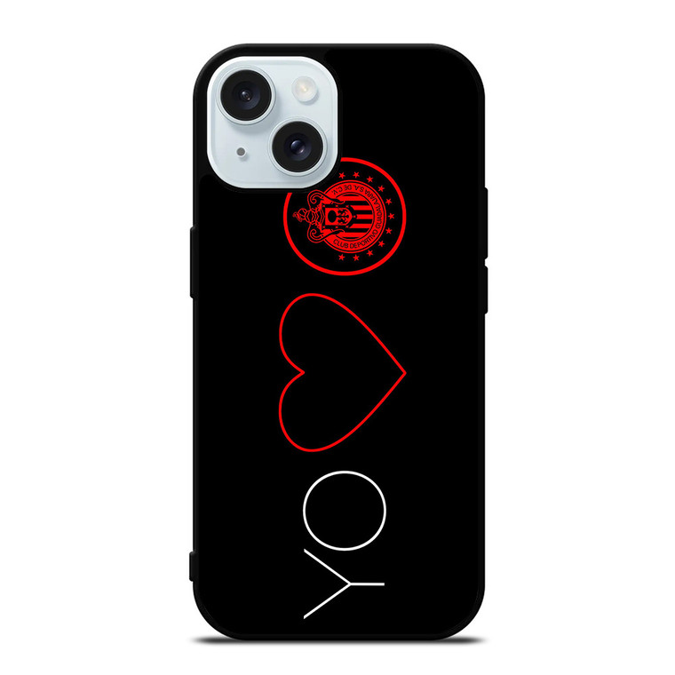 CLUB DEPORTIVO GUADALAJARA CHIVAS LOVE iPhone 15  Case Cover