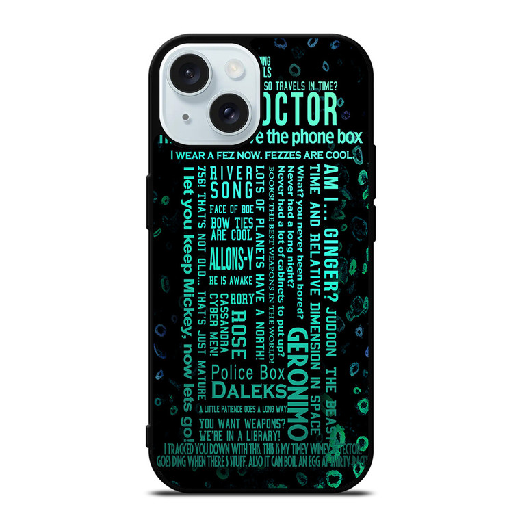 DOCTOR WHO TARDIS iPhone 15  Case Cover