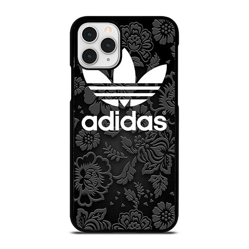 ADIDAS LOGO BLACK FLORAL iPhone 11 Pro Case