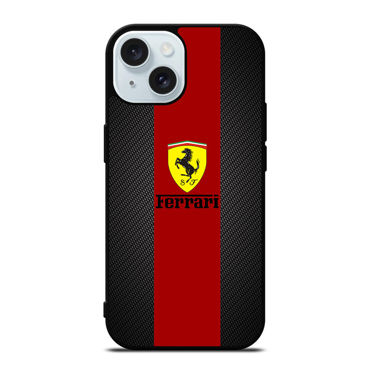 FERRARI LOGO LINE iPhone 15  Case Cover