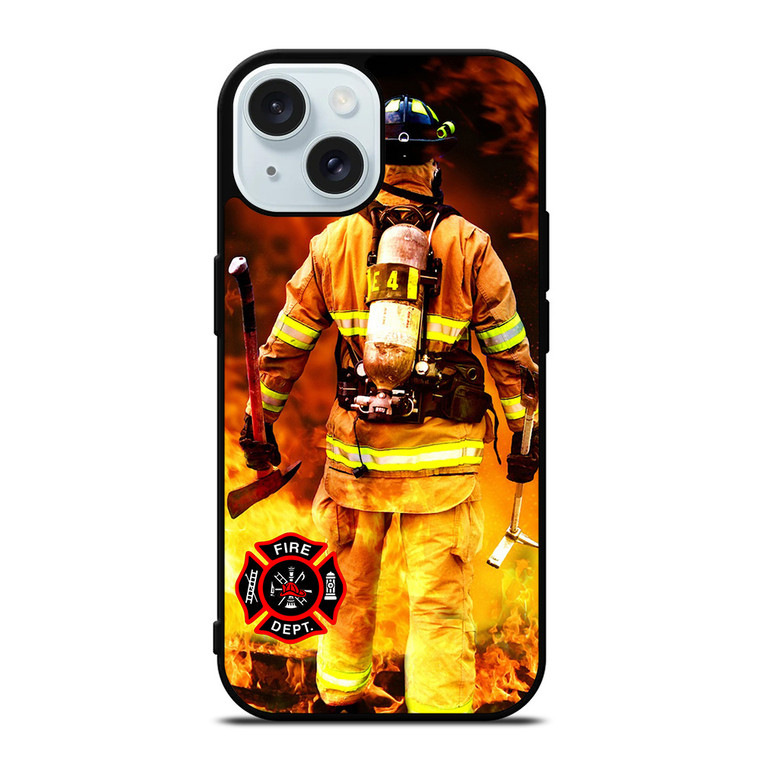 FIREFIGHTER FIREMAN DEPARTMENT iPhone 15  Case Cover