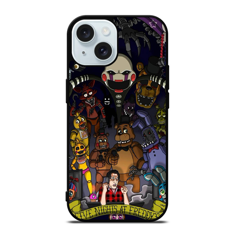 FIVE NIGHTS AT FREDDY'S CARTOON iPhone 15  Case Cover