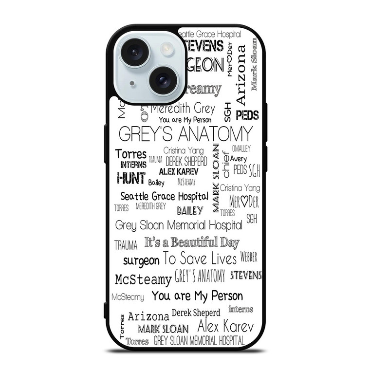 GREY'S ANATOMY STORY iPhone 15  Case Cover