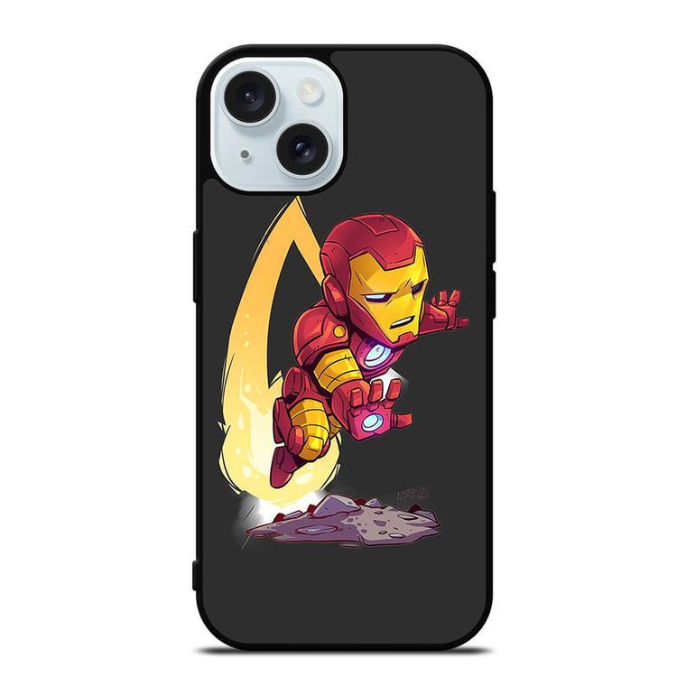 IRON MAN CARTOON KAWAII MARVEL iPhone 15  Case Cover