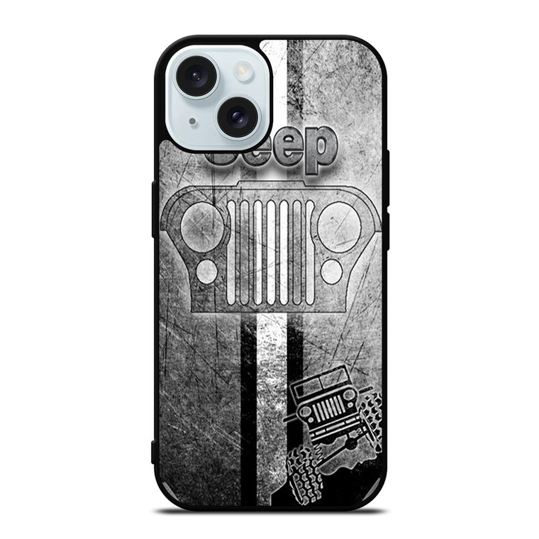 JEEP LOGO SILVER iPhone 15  Case Cover