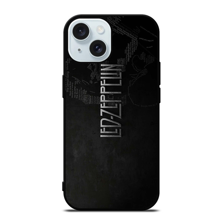 LED ZEPPELIN LYRIC iPhone 15  Case Cover