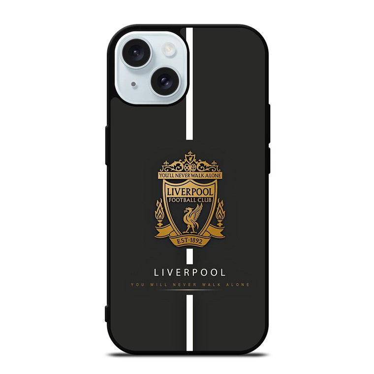LIVERPOOL FC GOLDEN LOGO iPhone 15  Case Cover