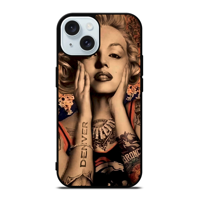 MARILYN MONROE TATTOO FAN ART iPhone 15  Case Cover