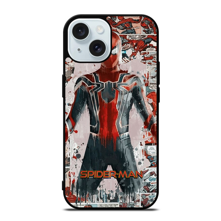 MARVEL SPIDERMAN COMIC MEALTY iPhone 15  Case Cover