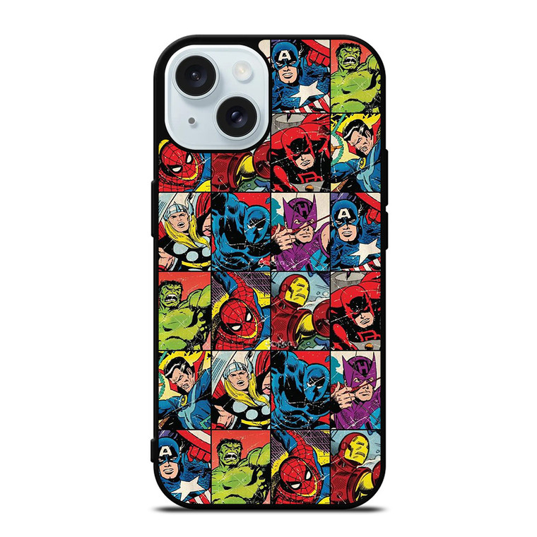 MARVEL SUPERHEROES CLASSIC COMIC iPhone 15  Case Cover