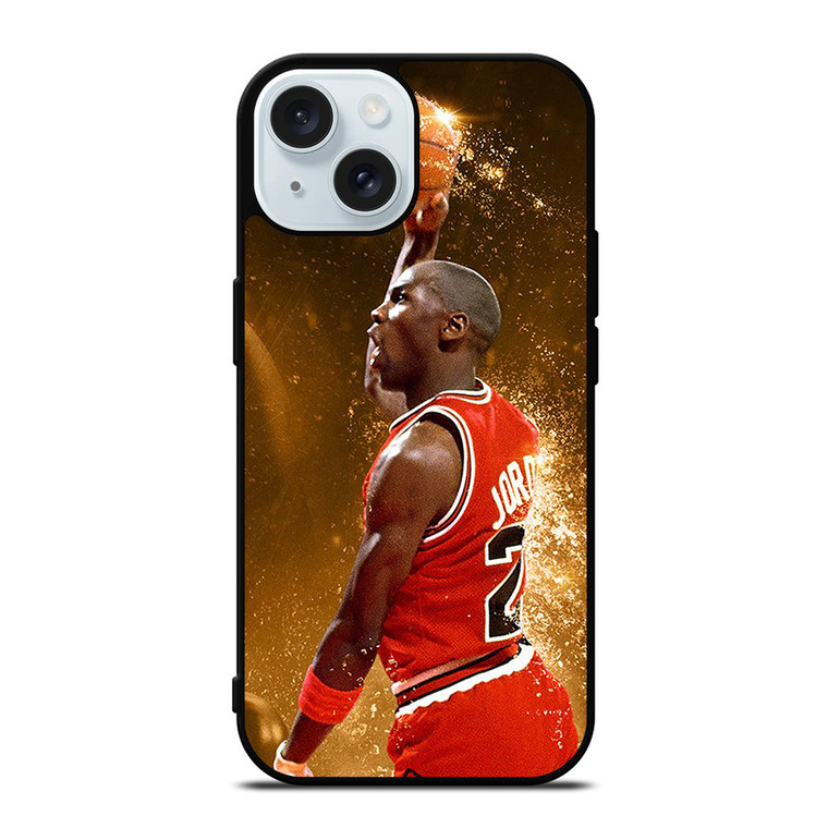 MICHAEL JORDAN CHICAGO BULLS iPhone 15  Case Cover