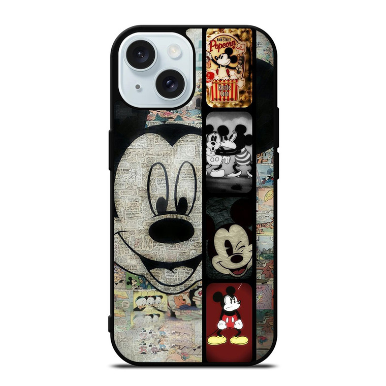 MICKEY MOUSE PAPER iPhone 15  Case Cover