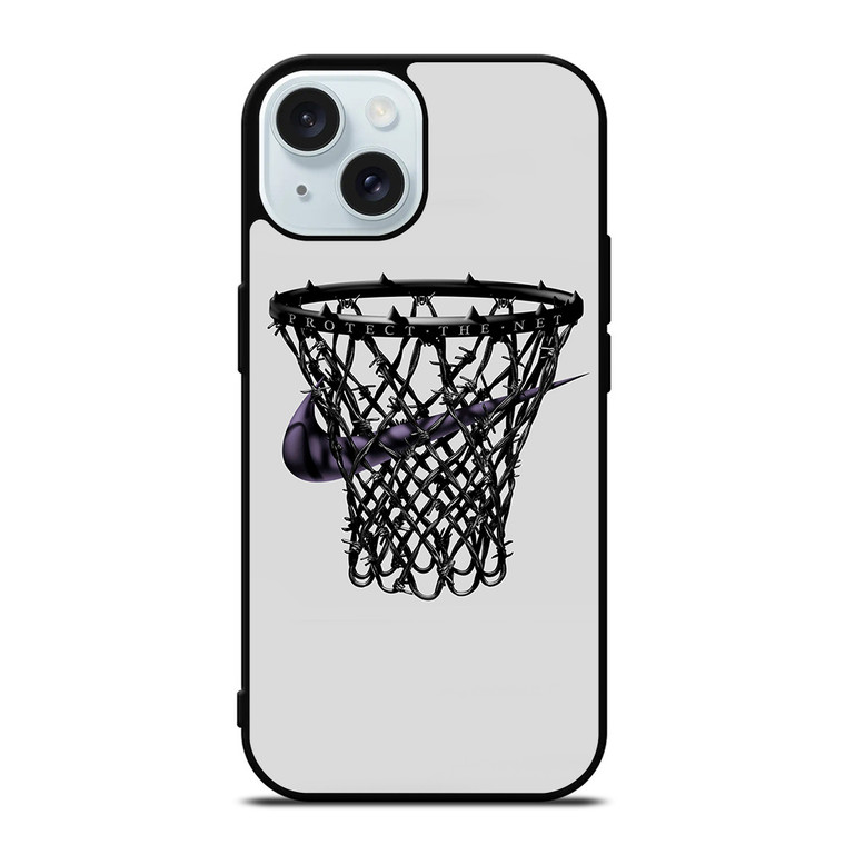NIKE LOGO RING BASKETBALL NEVER STOPS iPhone 15  Case Cover