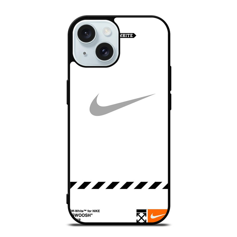 OFF WHITE X NIKE GREY LOGO iPhone 15  Case Cover