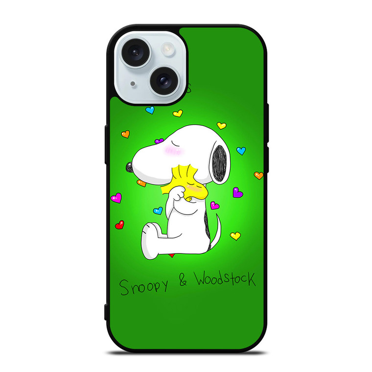 PEANUTS SNOOPY AND WOODSTOCK iPhone 15  Case Cover