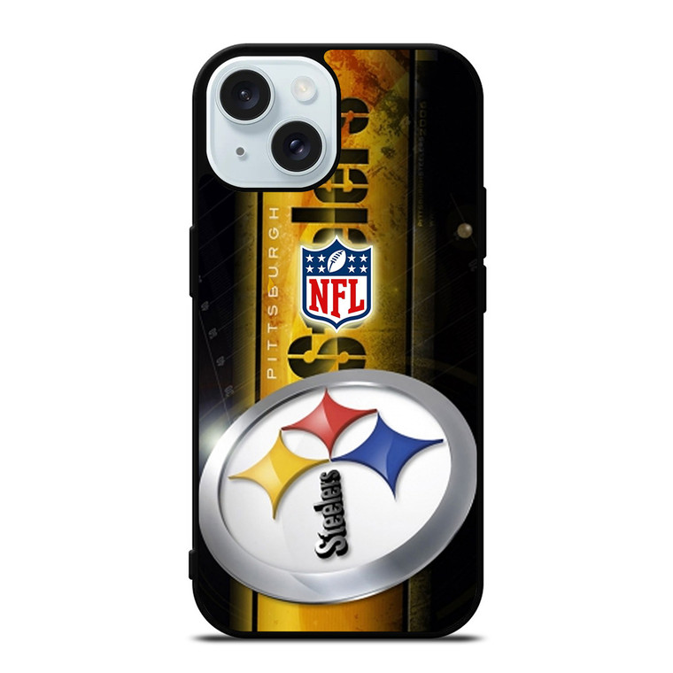PITTSBURGH STEELERS LOGO NFL iPhone 15  Case Cover PITTSBURGH STEELERS LOGO NFL iPhone 15  Case Cover