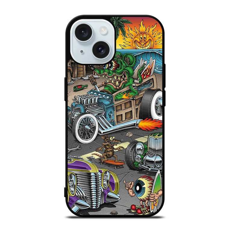 RAT FINK SPEEDLESS 2 iPhone 15  Case Cover RAT FINK SPEEDLESS 2 iPhone 15  Case Cover