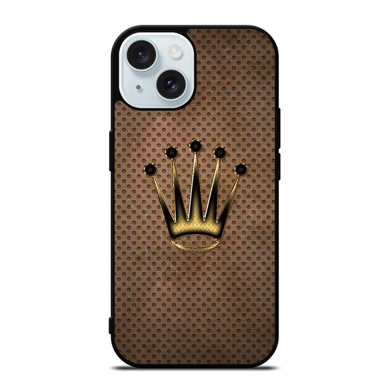 ROLEX LOGO GOLD iPhone 15  Case Cover