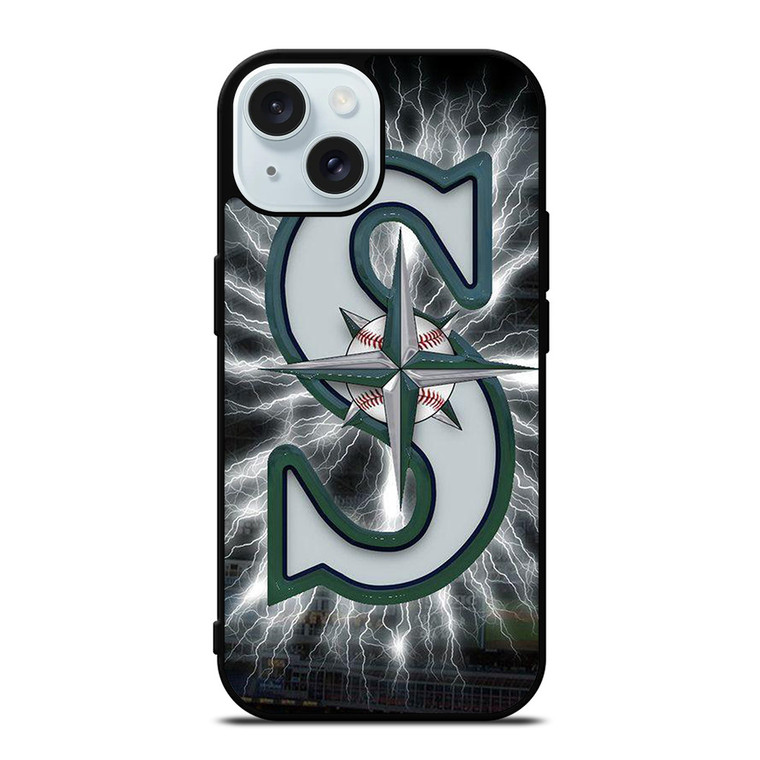 SEATTLE MARINERS MLB LOGO iPhone 15  Case Cover
