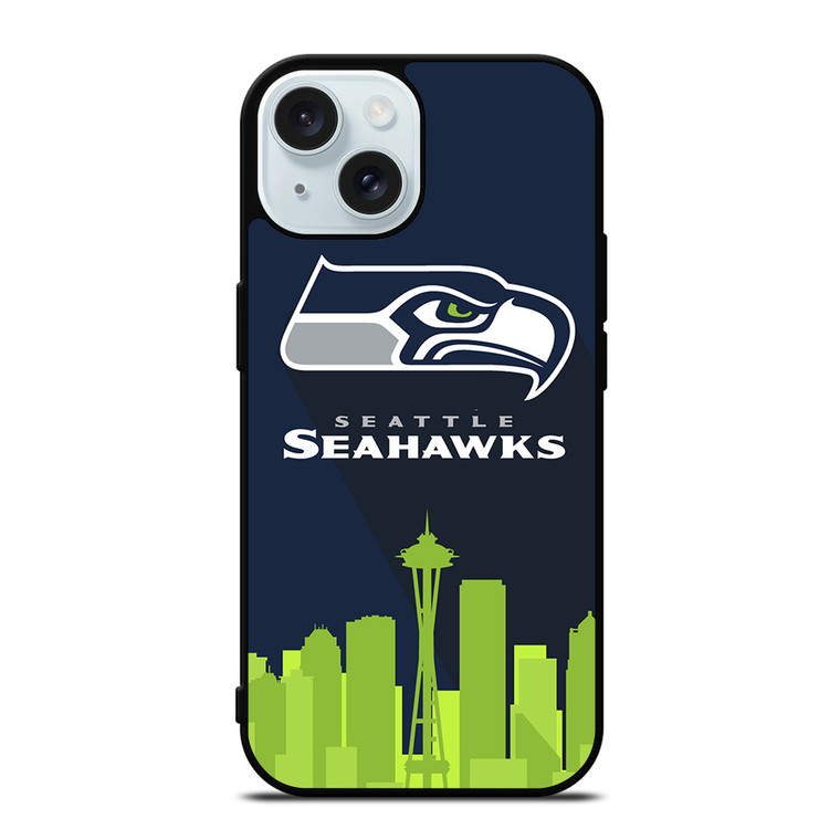 SEATTLE SEAHAWKS LOGO iPhone 15  Case Cover SEATTLE SEAHAWKS LOGO iPhone 15  Case Cover