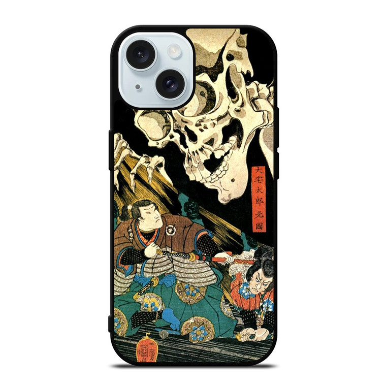SKULL JAPANESE ART STYLE iPhone 15  Case Cover