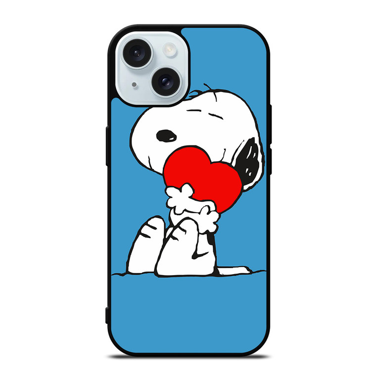 SNOOPY LOVE HEART iPhone 15  Case Cover SNOOPY LOVE HEART iPhone 15  Case Cover