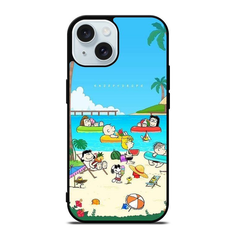 SNOOPY THE PEANUTS BEACH iPhone 15  Case Cover SNOOPY THE PEANUTS BEACH iPhone 15  Case Cover