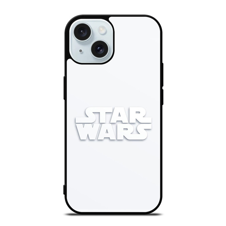 STARWARS LOGO WHITE iPhone 15  Case Cover