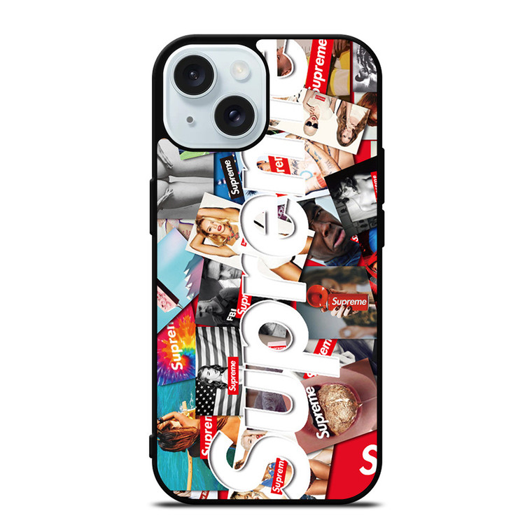 SUPREME STICKER FASHION SEXY iPhone 15  Case Cover