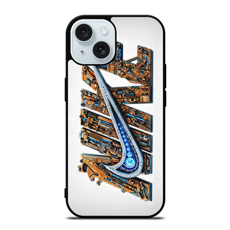 SWOOSH LOGO NIKE MECHANIC iPhone 15  Case Cover