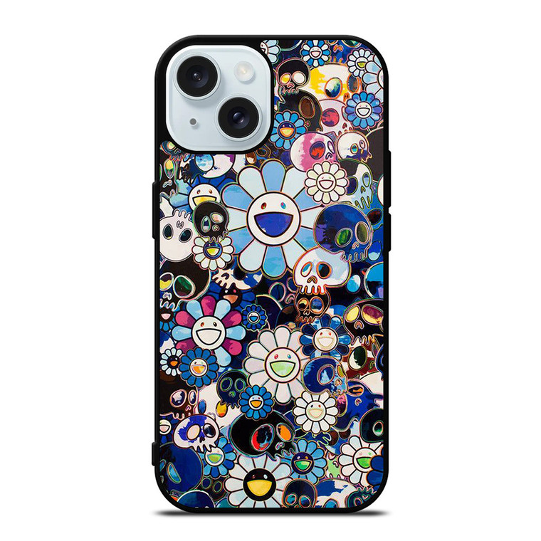 TAKASHI MURAKAMI SKULL iPhone 15  Case Cover
