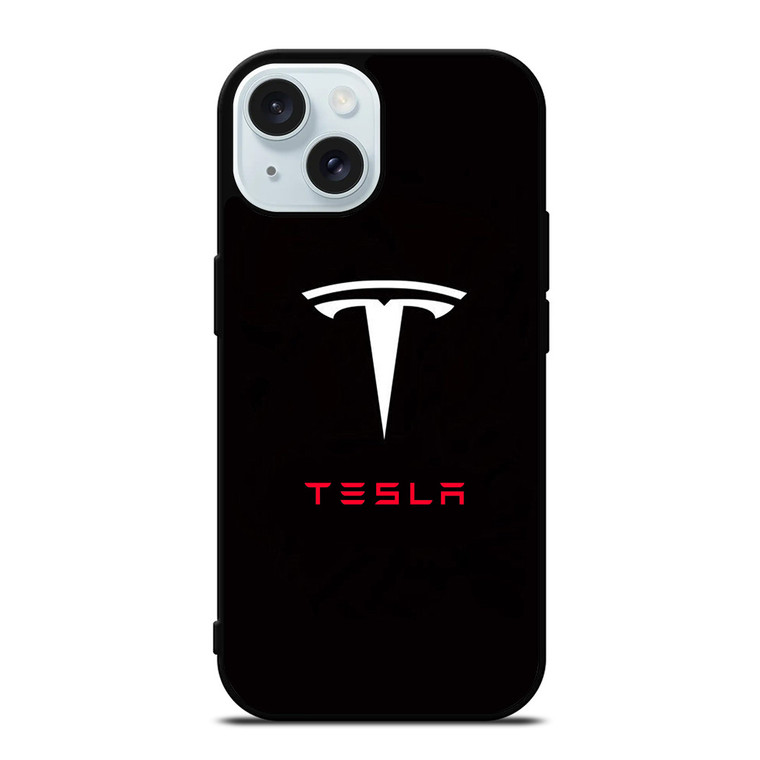 TESLA ELECTRIC CAR LOGO iPhone 15  Case Cover